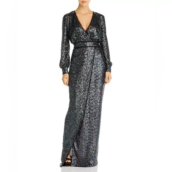 Rachel Zoe Stellabella Sequin Gown in Purple Iridescent
